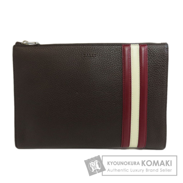 BALLYバリー/高級レザー/ビジネスバッグ・クラッチバッグセット【美品】 BALLY バリー バリーストライプ クラッチバッグ レザー レディース