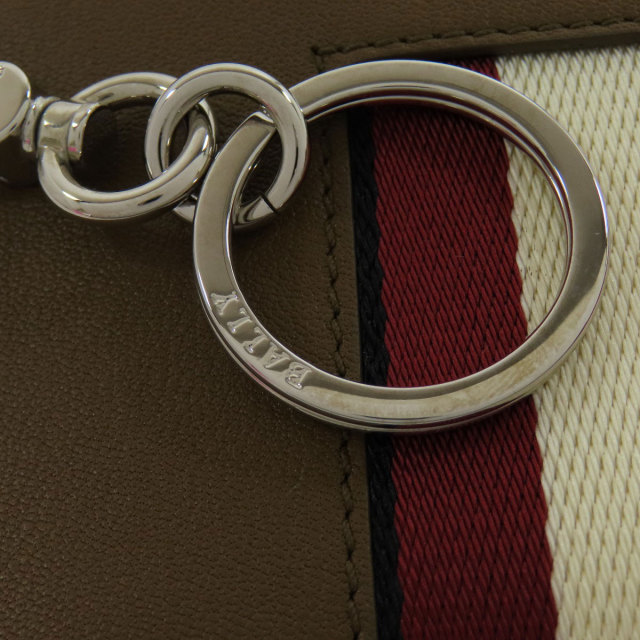 BALLY バリー コインケース　ポーチ　トレスポ  レザー 美品 バリー BALLY コインケース 小銭入れ シボレザー ゴールド