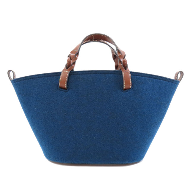 Amazon | [アニヤ・ハインドマーチ] トートバッグ Tote Eyes in Recycled Felt with Smooth Eco  Leather レディース Dark Petrol [並行輸入品] | トートバッグ