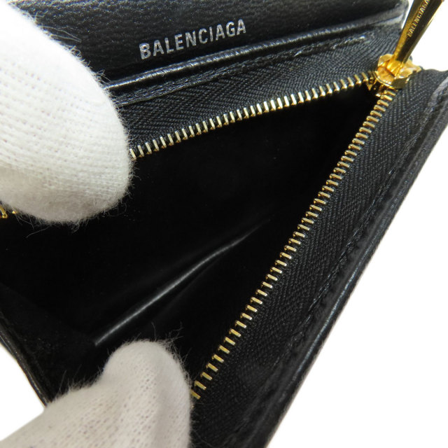 BALENCIAGA バレンシアガ 655624 ロゴ 二つ折り財布（小銭入れ