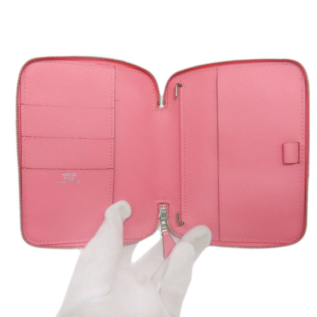 HERMES エルメス アジェンダジップ シルバー金具 手帳カバー エプソン  