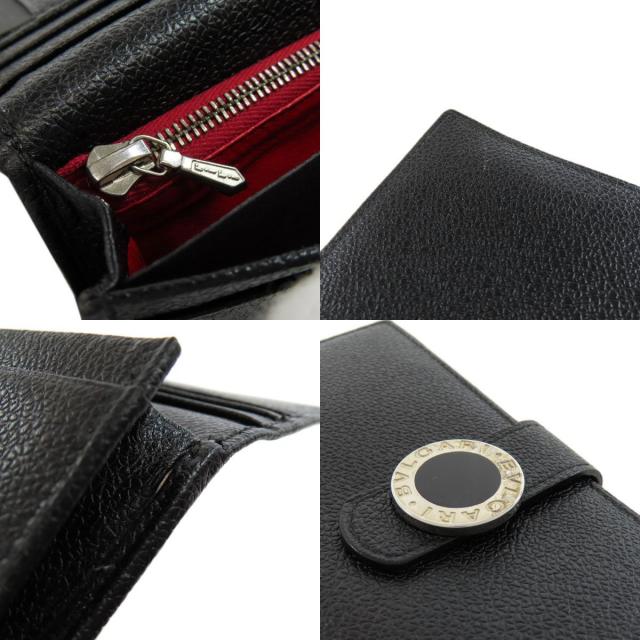 □新品□未使用□ BVLGARI ブルガリブルガリ レザー 二つ折り 財布  