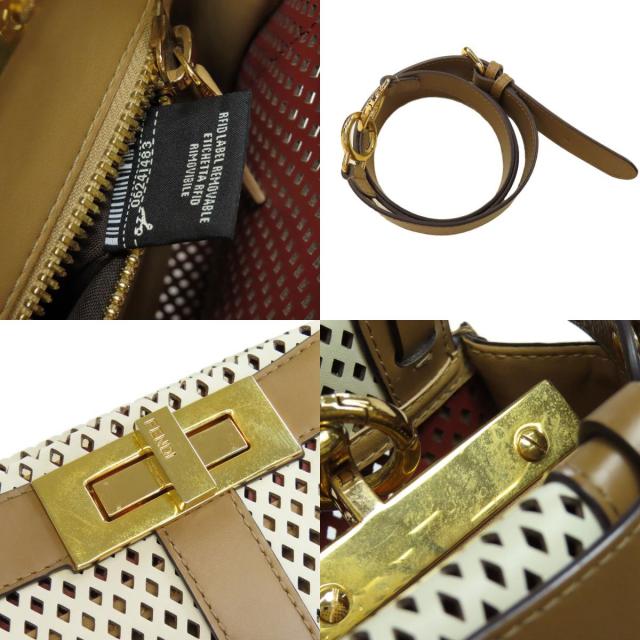 フェンディ ハンドバッグ ピーカブー パンチング 2WAY