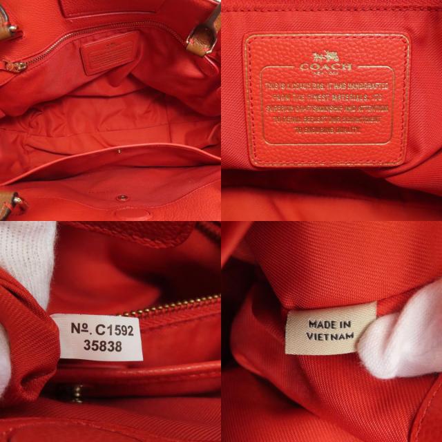 COACH コーチ 35838 ターンロックタイ トートバッグ レザー レディース 