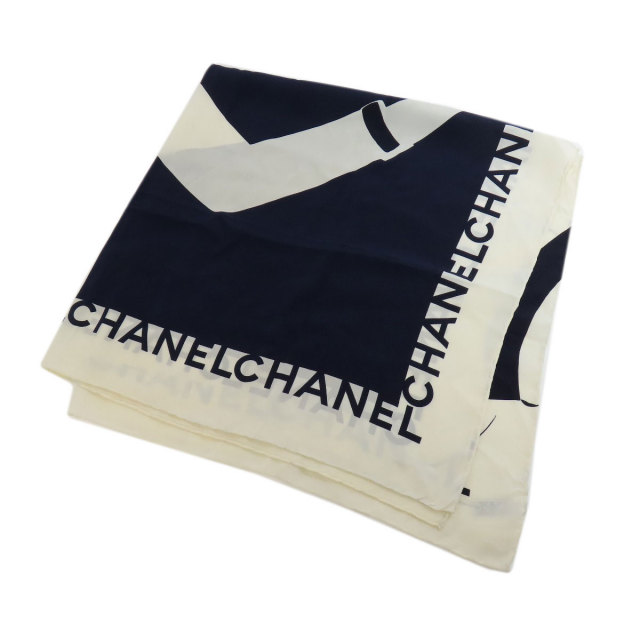 CHANEL シャネル ジュエリーモチーフ スカーフ シルク レディース