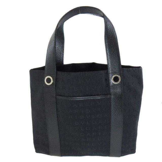 BVLGARI ブルガリ マキシレッタレ ロゴマニア キャンバス ブラック ブルガリ ハンドバッグ マキシレッタ ロゴマニア キャンバス ブラック