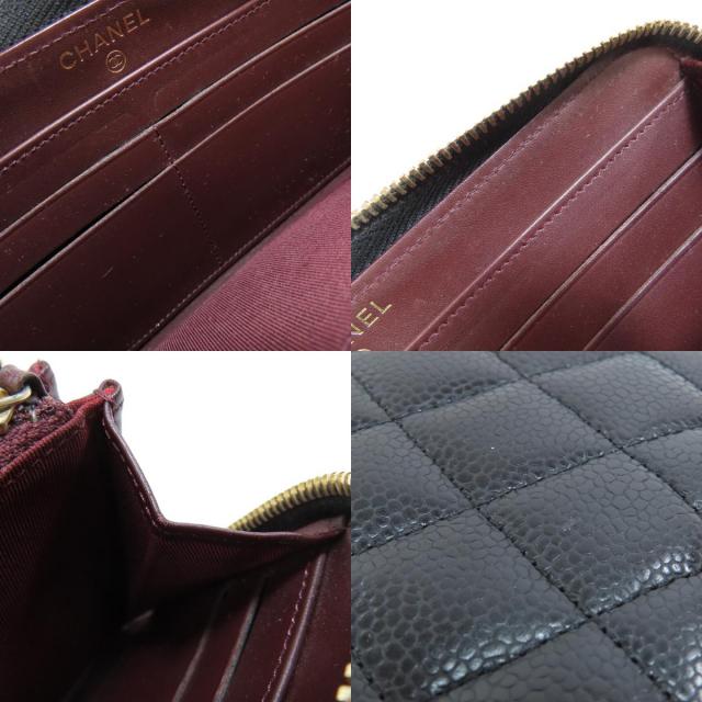 シャネル 長財布（小銭入れあり） マトラッセ ココマーク ゴールド金具