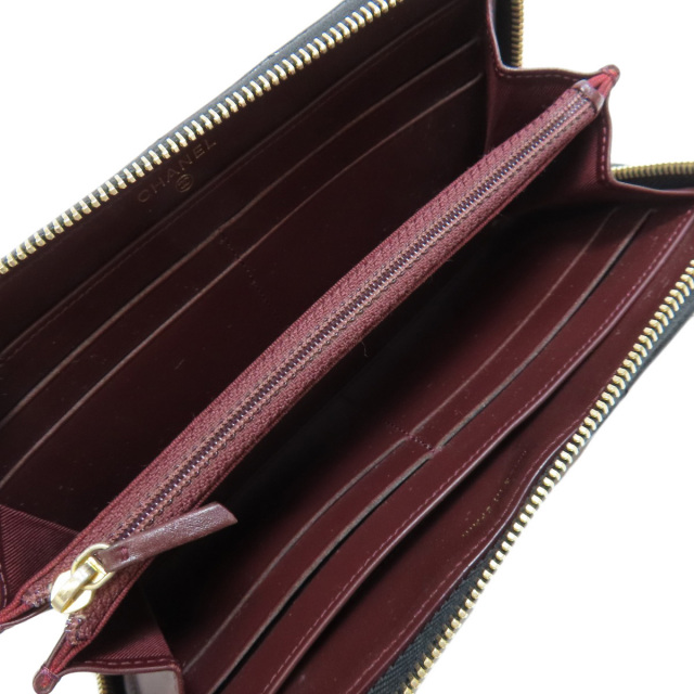 シャネル 長財布（小銭入れあり） マトラッセ ココマーク ゴールド金具