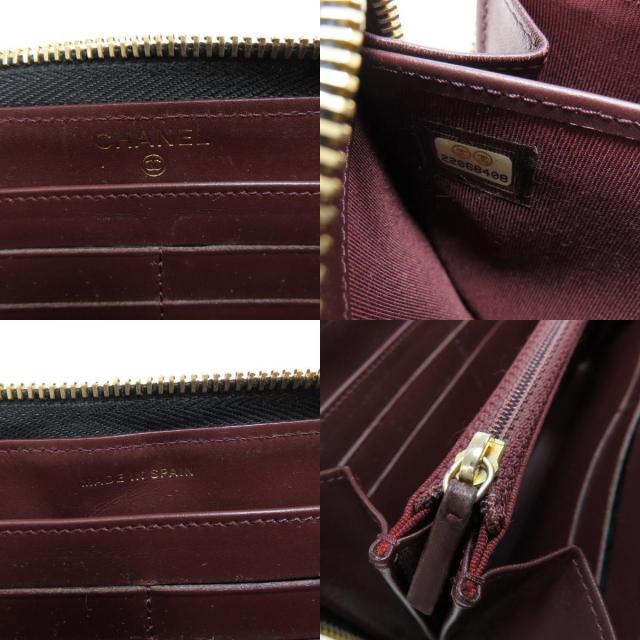 シャネル 長財布（小銭入れあり） マトラッセ ココマーク ゴールド金具