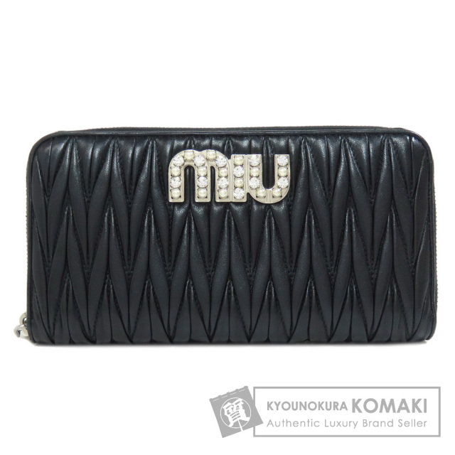 MIUMIU ミュウミュウ マテラッセ ラインストーン 長財布（小銭入れあり  
