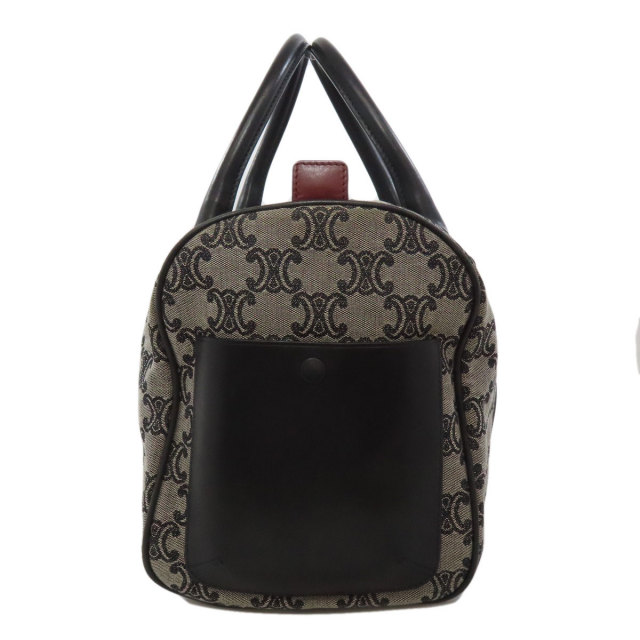 CELINE マカダム柄ハンドバッグ　ブラック セリーヌ CELINE マカダム柄2WAYバッグ ブラック PVC レディース