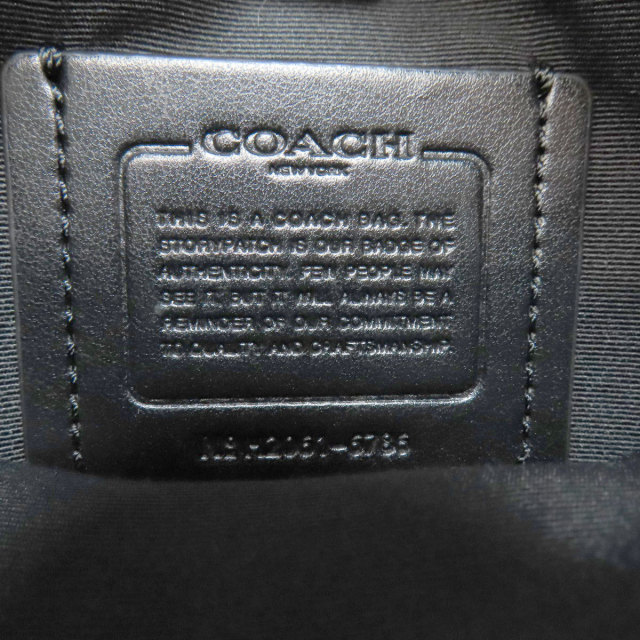 コーチ ボディバッグ 6786レザーブラック COACH コーチ 6786 ロゴ ボディバッグ レザー メンズ ブランド京