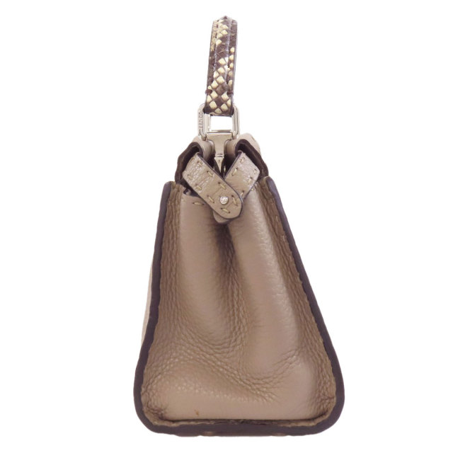 FENDI フェンディ ピーカブー ミニ セレリア バッグ パイソン フォーマル フェンディ ミニピーカブー セレリア レザー×パイソン 2WAY