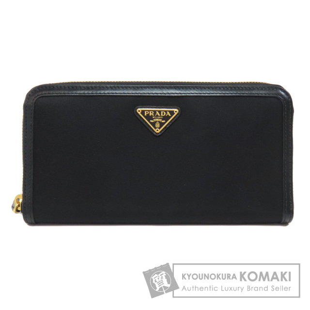 中古】美品 PRADA プラダ ナイロン テスート リボンデザイン ロゴ金具  