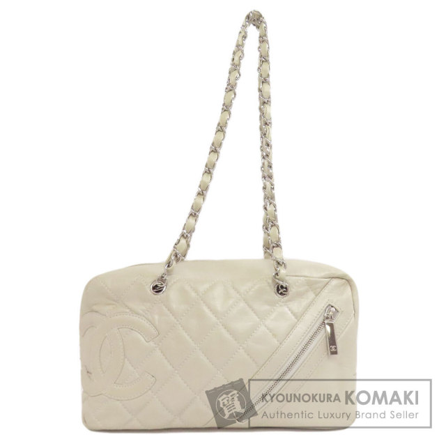 シャネル ショルダーバッグ カンボンライン シルバー金具