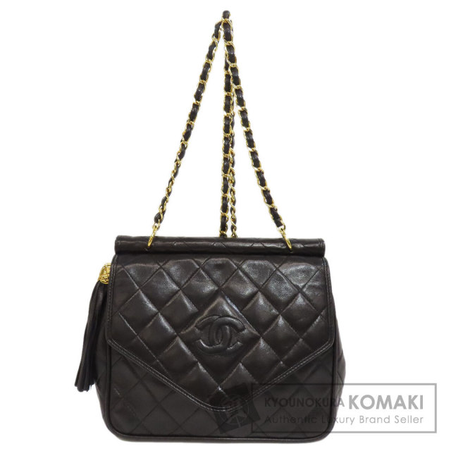 CHANEL シャネル チェーンショルダー マトラッセ ゴールド金具  
