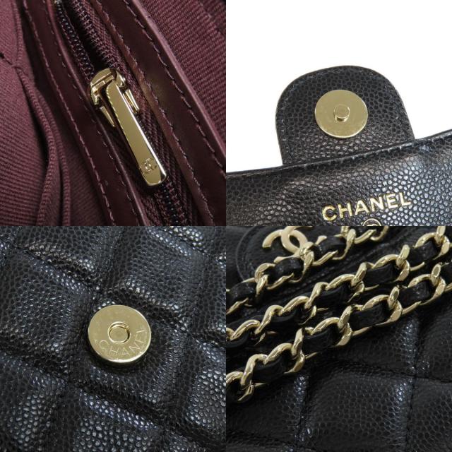CHANEL シャネル チェーンウォレット マトラッセ シルバー金具 長財布  