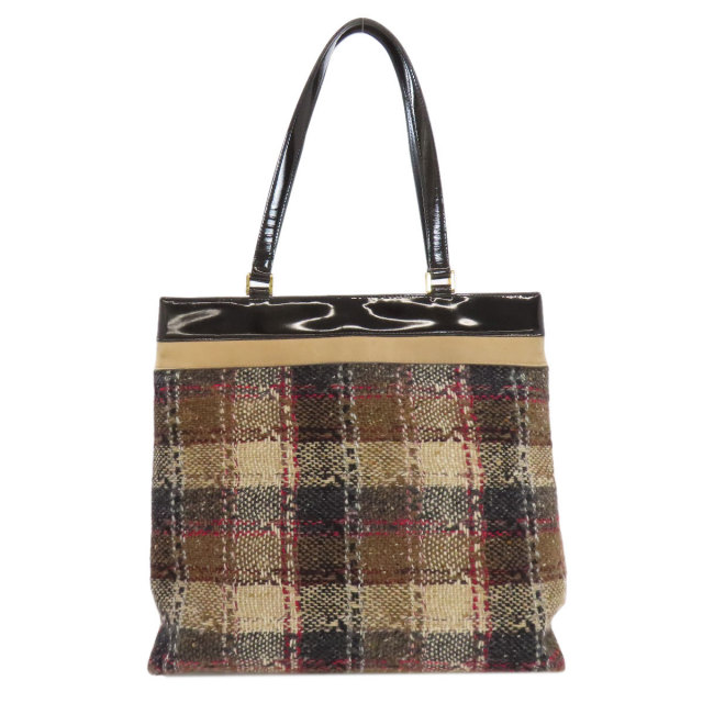 BURBERRY バーバリー タータンチェック トートバッグ キャンバス 
