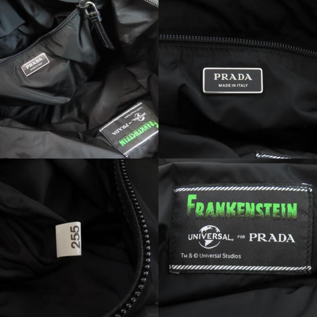 PRADA プラダ 1BY300 ロゴ金具 バラモチーフ トートバッグ ナイロン 