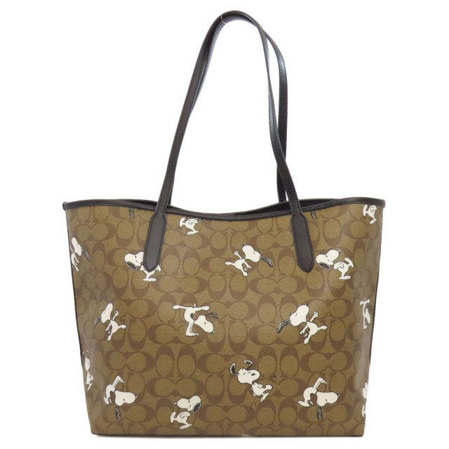 COACH コーチ 6160 シグネチャー スヌーピーコラボ トートバッグ PVC 