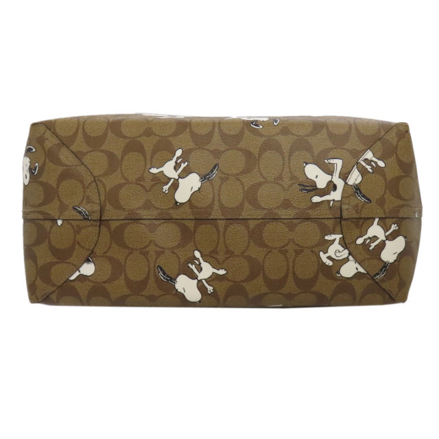 COACH コーチ 6160 シグネチャー スヌーピーコラボ トートバッグ PVC 