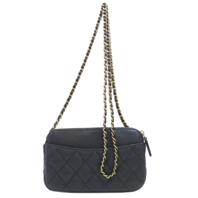 CHANEL シャネル チェーンショルダー マトラッセ ゴールド金具 