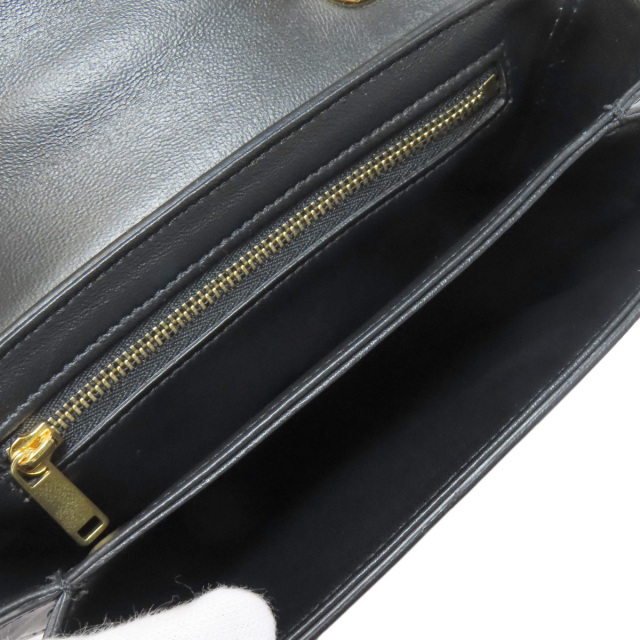 CELINE セリーヌ チェーンショルダー ショルダーバッグ レザー