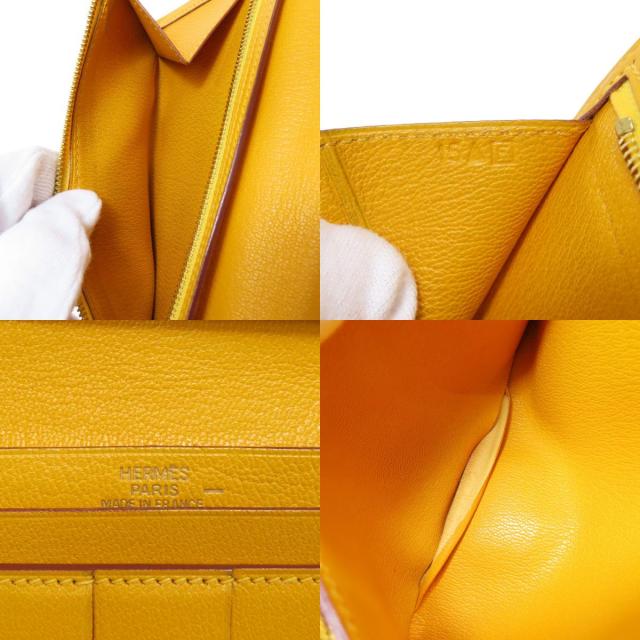 超美品 HERMES エルメス イエロー 水色 シルバー金具 シルク バレッタ  