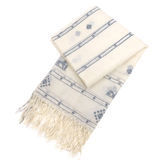 極美品】エルメス HERMES マフラー 2023 レクタングル エ・グリ・グリ  