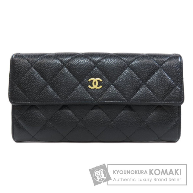 CHANEL シャネル マトラッセ ココマーク ゴールド金具 長財布（小銭  