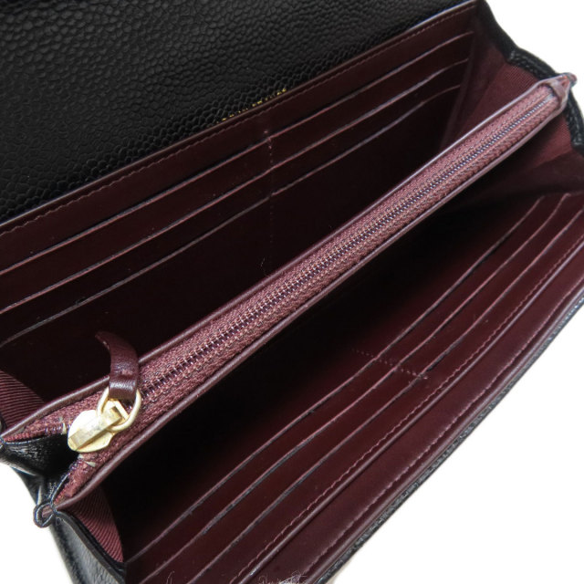 CHANEL シャネル マトラッセ ココマーク ゴールド金具 長財布（小銭 