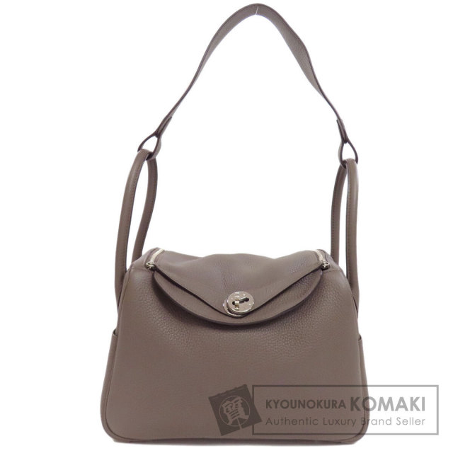 エルメス HERMES リンディ26 M刻印　エタン　シルバー金具 HERMES エルメス リンディ26 エタン シルバー金具 ショルダーバッグ