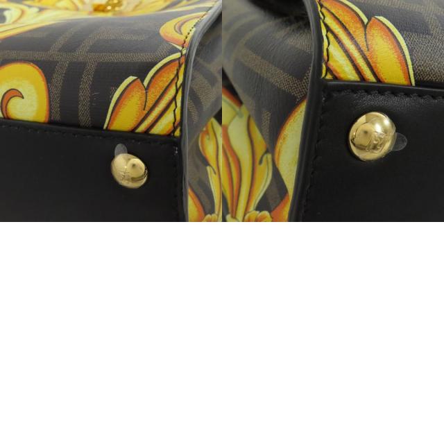 FENDI フェンディ フェンダーチェ ミニピーカブー ハンドバッグ カーフ 