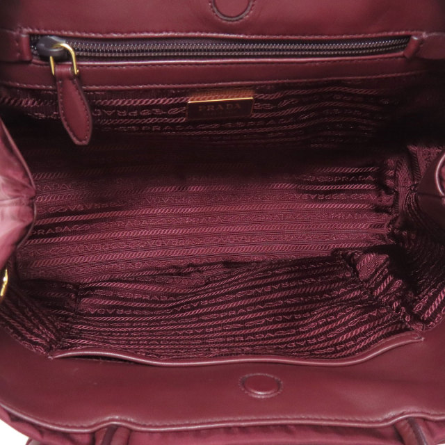 PRADA プラダ 1BG068 リボンモチーフ 2WAY ハンドバッグ ナイロン素材  