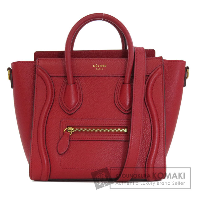 CELINE セリーヌ ラゲージナノ 2WAY ハンドバッグ カーフ レディース 