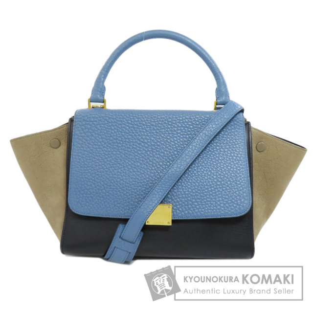 CELINE セリーヌ トラペーズ 2WAY ハンドバッグ レザー レディース