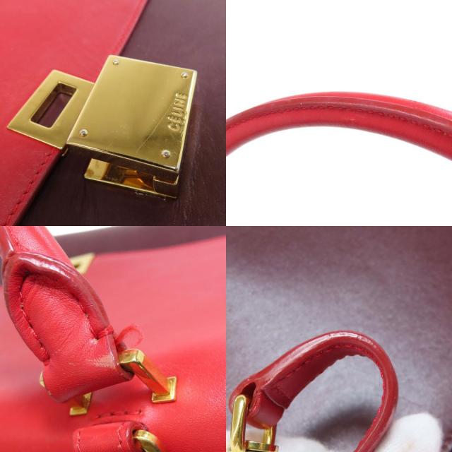 CELINE セリーヌ トラペーズ 2WAY ハンドバッグ レザー