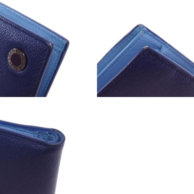 日本未入荷【BVLGARI】レザー デニムブルー スマートウォレット 日本未入荷【BVLGARI】レザー デニムブルー スマートウォレット