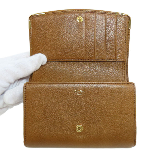 CARTIER カルティエ マストライン パンチング 二つ折り財布（小銭入れ