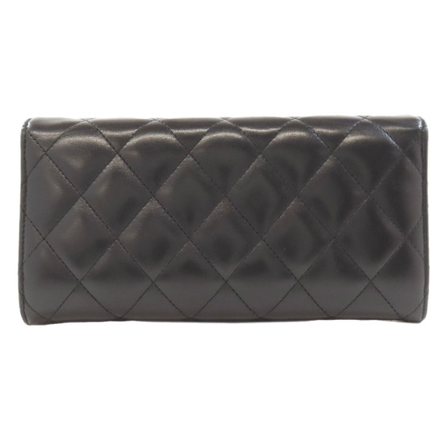 CHANEL シャネル クラシックフラップ マトラッセ ゴールド金具 長財布 