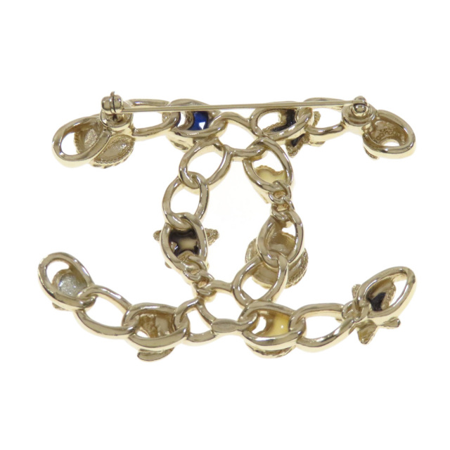 CHANEL シャネル ココマーク ゴールド金具 ブローチ 金属製 レディース