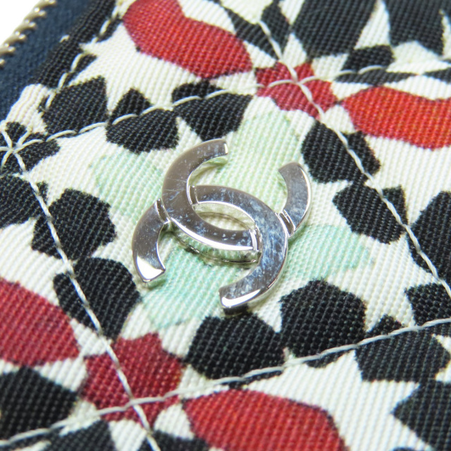 CHANEL シャネル マトラッセ フラワー柄 ポーチ クラッチバッグ 