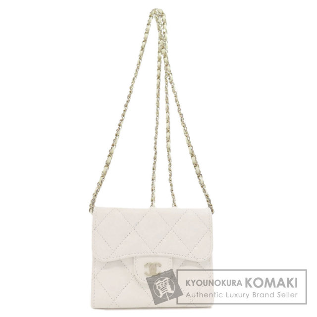 シャネル 二つ折り財布（小銭入れあり） チェーンウォレット ゴールド金具