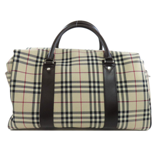 BURBERRY バーバリー ノバチェック 2WAY ボストンバッグ キャンバス 