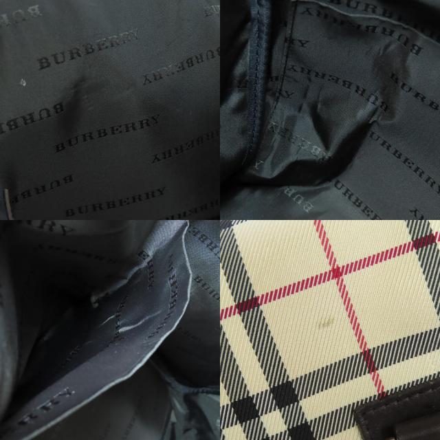 BURBERRY バーバリー ノバチェック 2WAY ボストンバッグ キャンバス