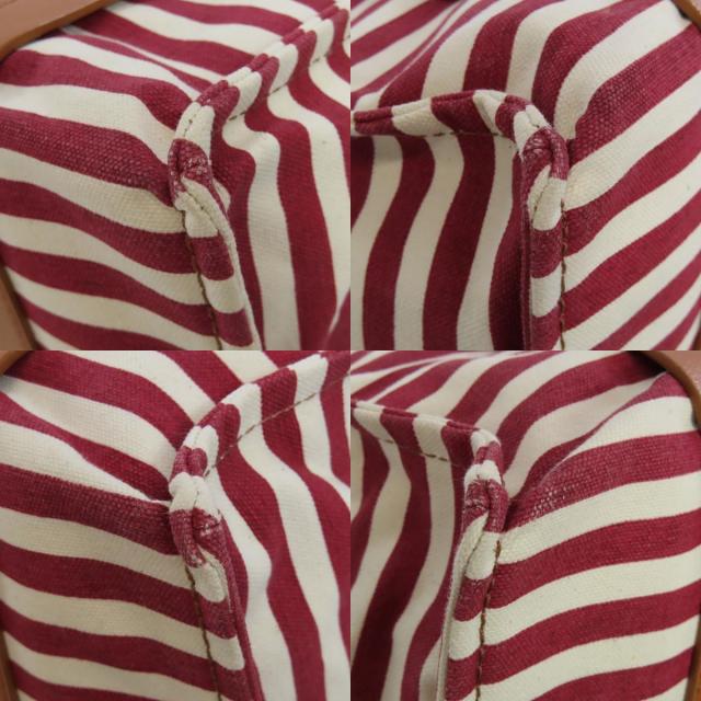 MARNI マルニ ボーダー トートバッグ キャンバス レディース 