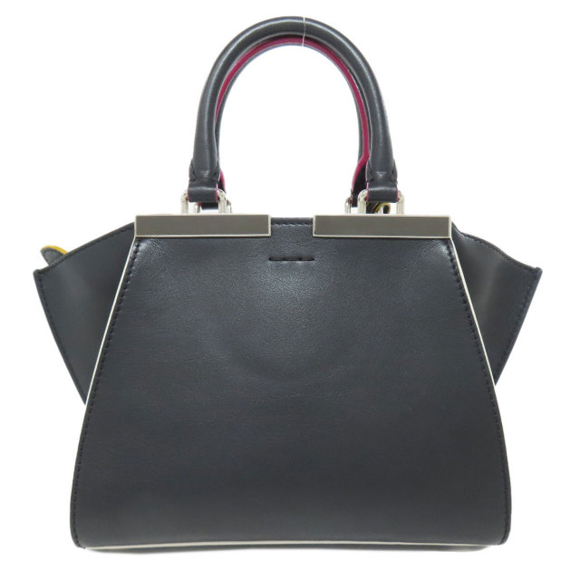 FENDI フェンディ プチトロワジュール ハンドバッグ レザー レディース