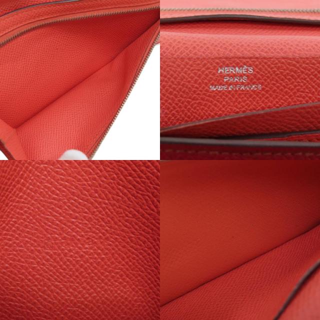 HERMES ベアン 三つ折り長財布 シルバー金具 頷ける 