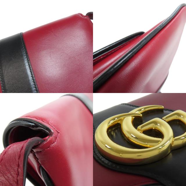 GUCCI グッチ 550129 アリー GGマーモント ショルダーバッグ カーフ  