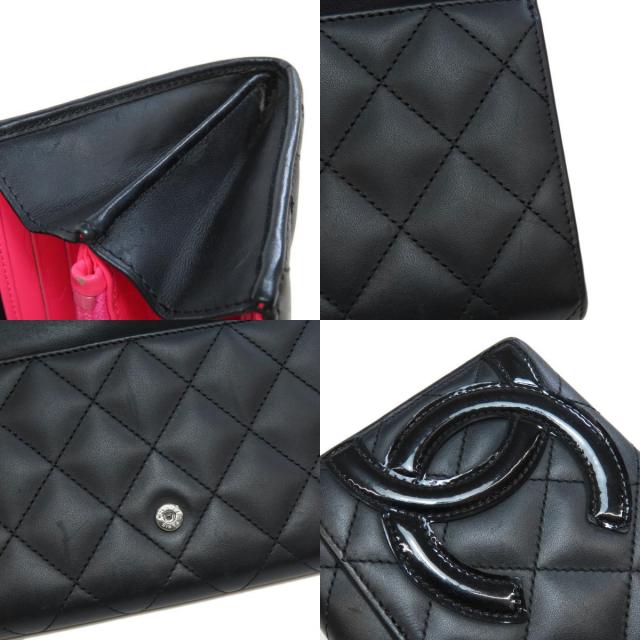 シャネル 長財布（小銭入れあり） カンボンライン シルバー金具